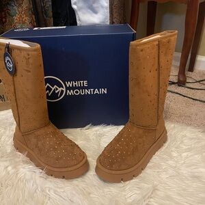White Mountain Women's Brown Winter Boots